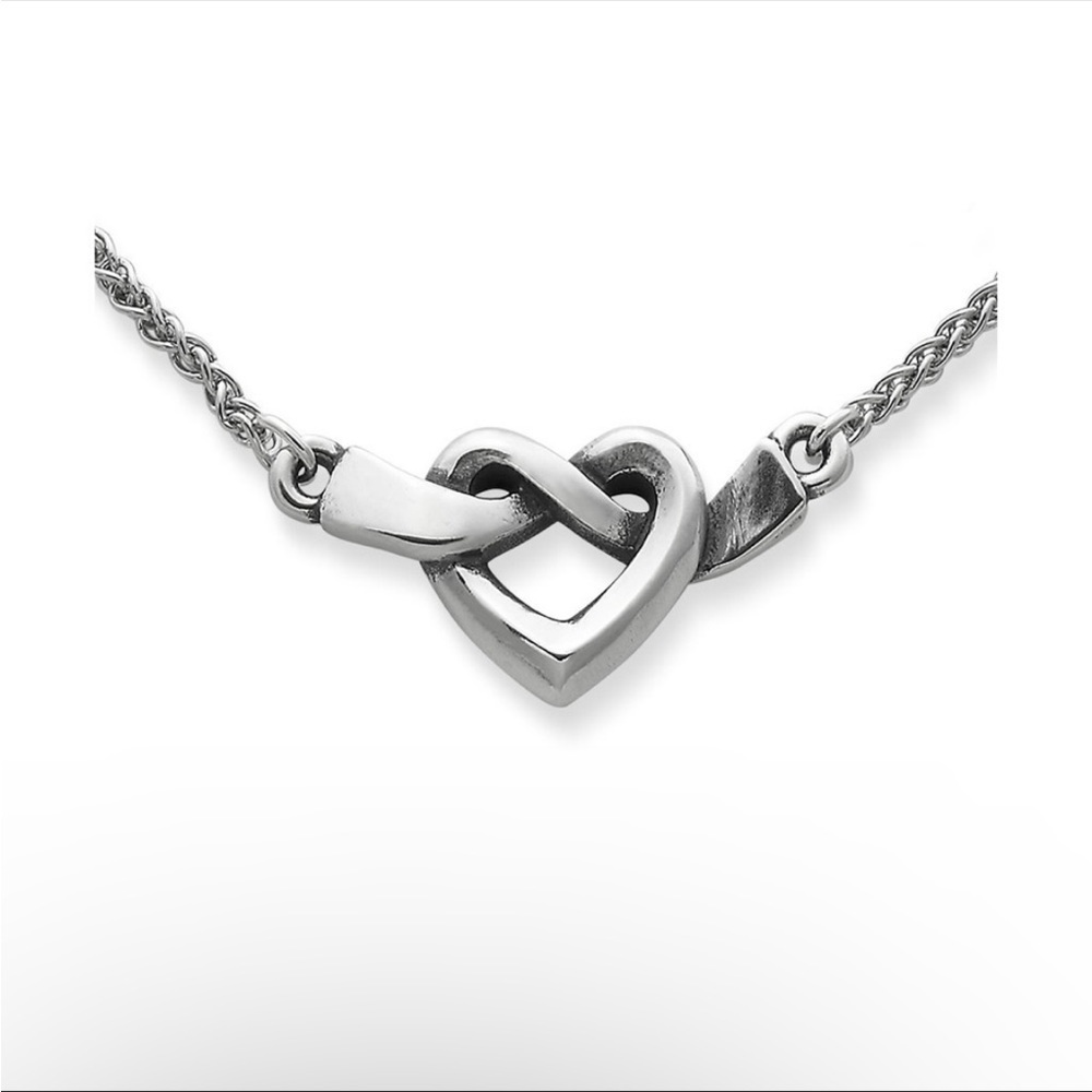 James Avery heart knot necklace